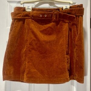 ELOQUII BROWN CORDUROY SKIRT SIZE 16